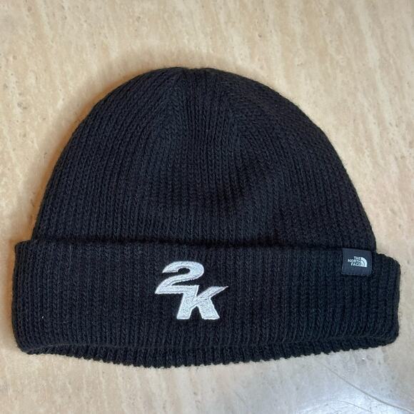 North Face 2k Black Beanie - Picture 2 of 3